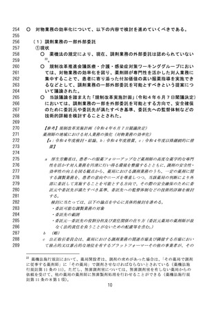 ［医療提供体制］ 調剤業務の一部外部委託についてとりまとめ　厚労省・WG