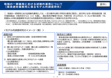 ［医薬品］ 緊急避妊薬、一部薬局で夏にも試験販売開始　厚労省