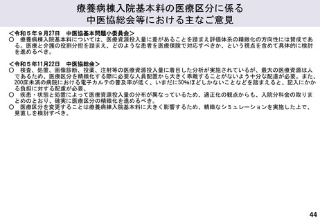 ［診療報酬］ 療養病棟入院基本料の医療区分見直し、「経営への影響分析を」