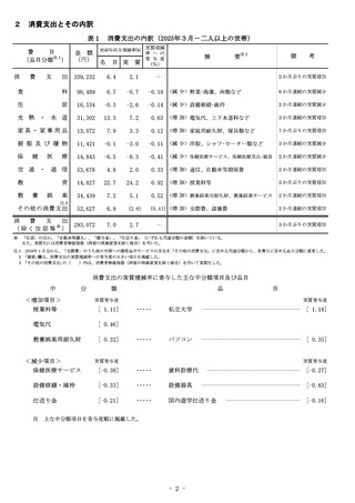 ［家計調査］ 家計調査報告 25年3月分　総務省