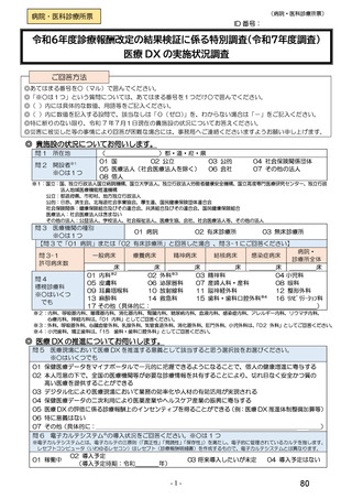 ［診療報酬］ 医療DX、電子カルテ・電子処方箋の導入状況など調査へ　中医協