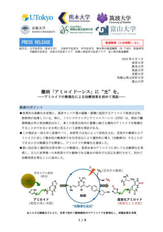 ［健康］ アルツハイマー病など原因物質の無毒化を実証　東京大学など