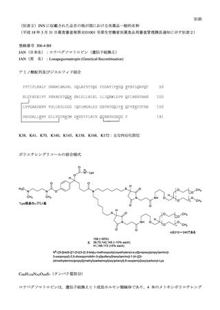 ［医薬品］ 医薬品2品目の一般的名称を決定　厚労省・通知