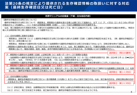 ［がん対策］ 全国がん登録情報の利用マニュアル第2版を改訂へ　厚労省