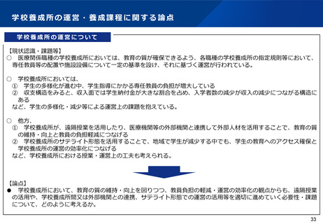 ［医療改革］ サテライト運営の活用を推進　医療職の安定的養成に方向性示す