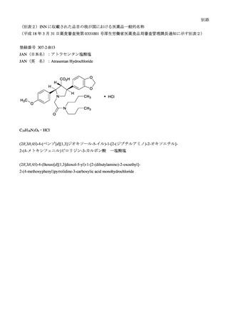 ［医薬品］ 医薬品14品目の一般的名称を決定　厚労省・通知